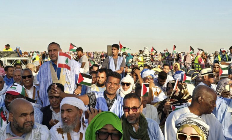مختلف مكونات الشعب الموريتاني خرجت تضامنا مع غزة ولبنان